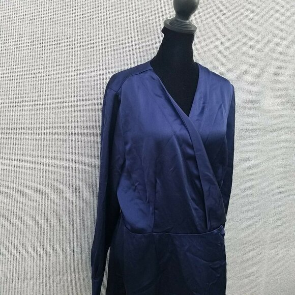 Alfani Wrap Modern Icon Long sleeves Dress. Size 12. New With Tags $99 - Picture 5 of 12